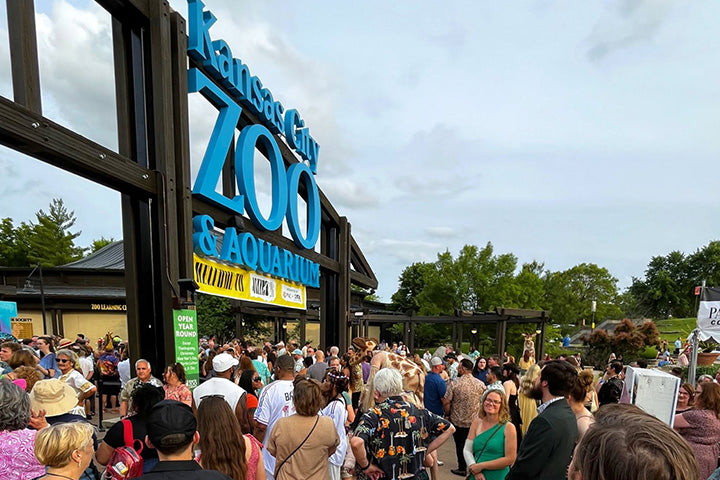 The entrance gate at Jazzoo in Kansas City
